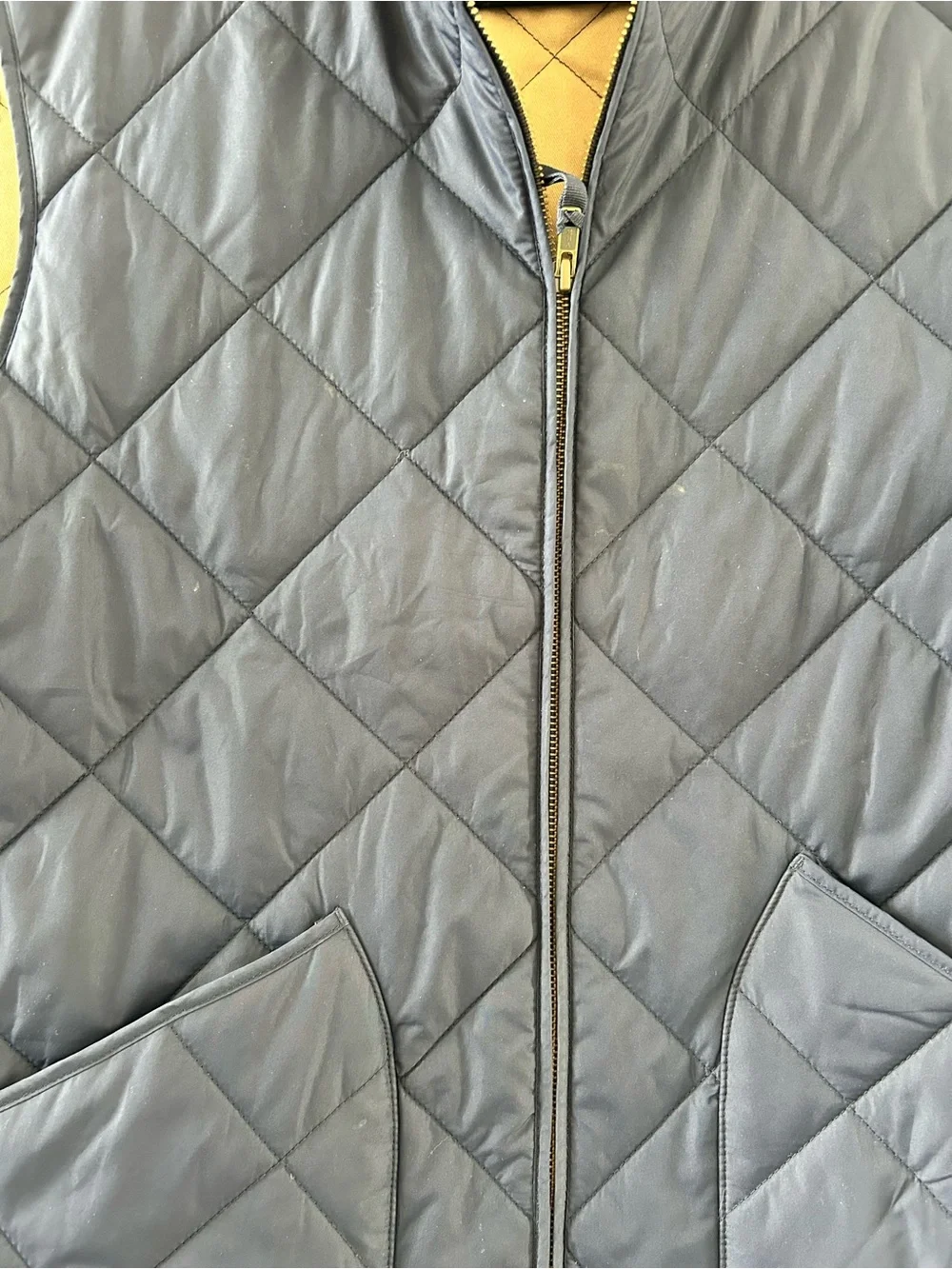 J Crew Quilted Walker Vest Sz XL